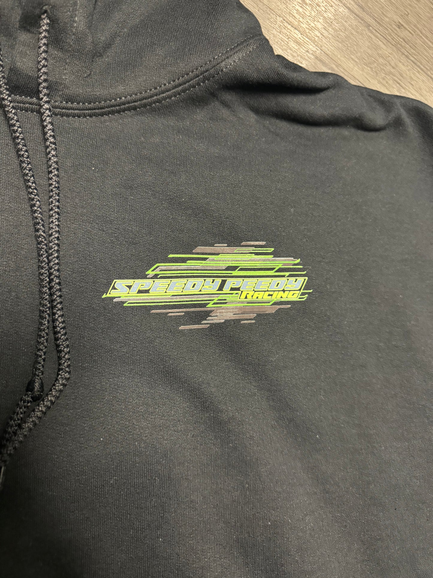 Black Speedy Peedy Racing Hoodie