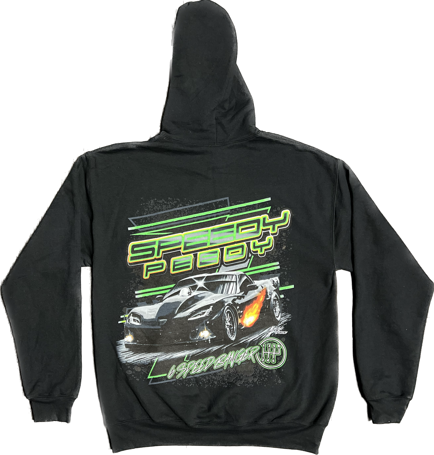 Black 6 Speed Banger Hoodie