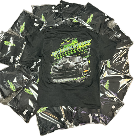 Black Speedy Peedy Racing T-shirt